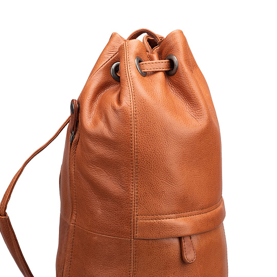 Рюкзак Dr.Koffer из натуральной кожи светло-коричневый