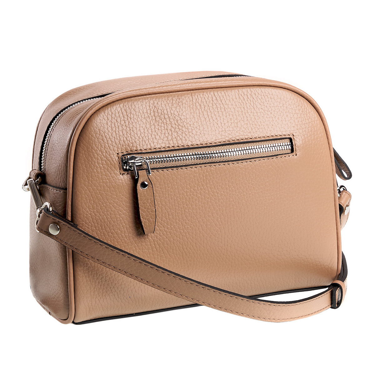 Женская сумка Dr. Koffer из натуральной кожи бежевая