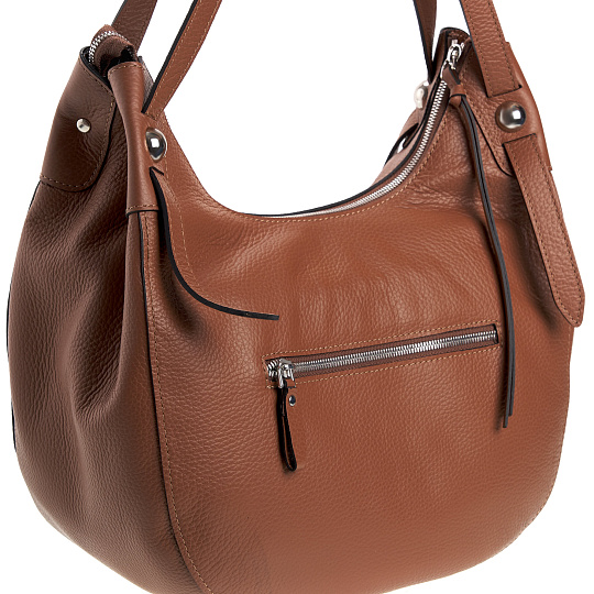 Женская сумка Dr.Koffer из натуральной кожи коричневая