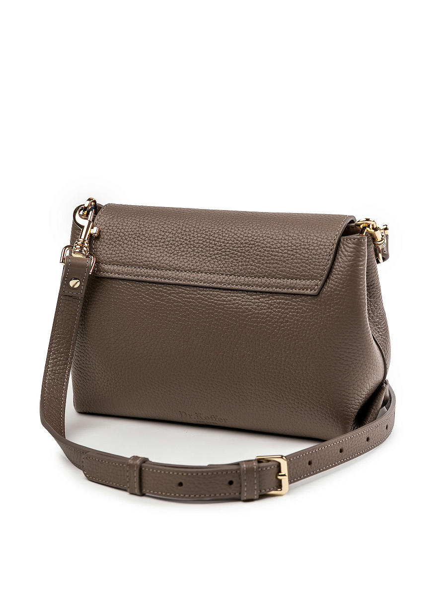 Женская сумка Dr.Koffer из натуральной кожи бежевая