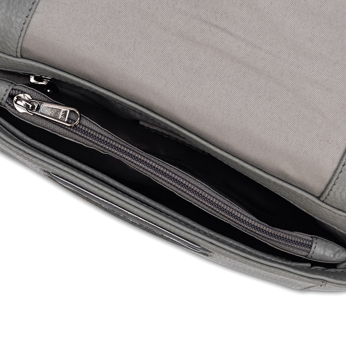 Женская сумка Dr.Koffer из натуральной кожи серая