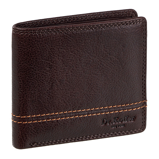 Портмоне Dr.Koffer из натуральной кожи коричневое