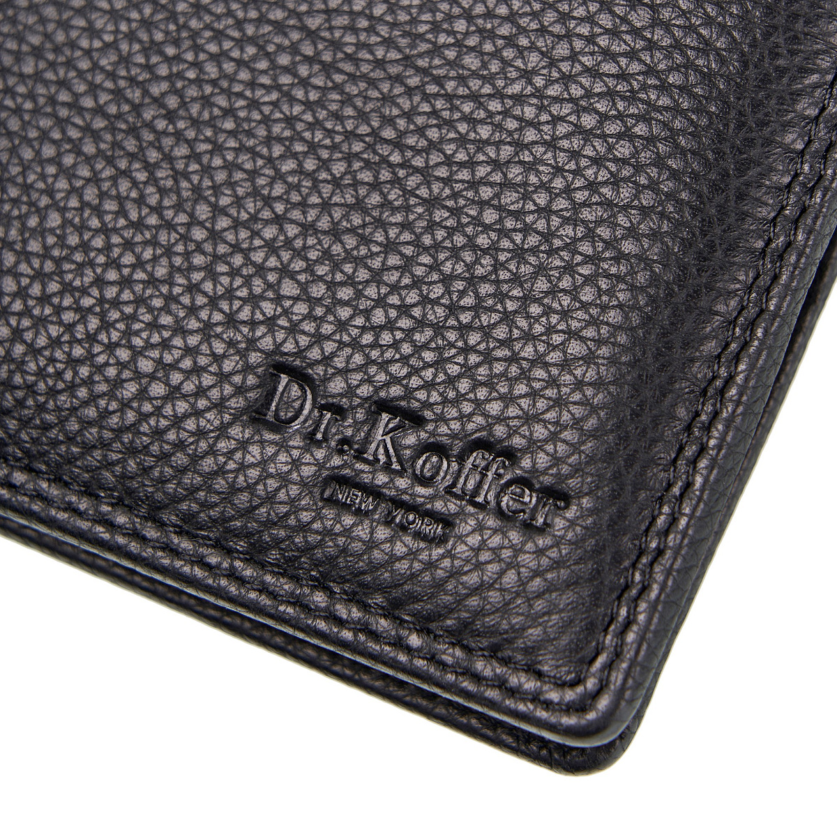 Портмоне Dr.Koffer из натуральной кожи черное