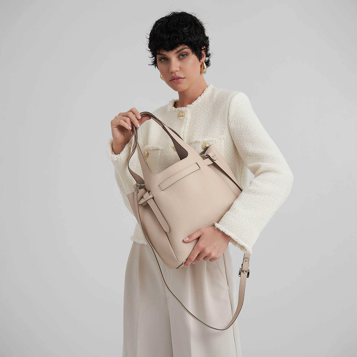 Женская сумка Dr. Koffer из натуральной кожи розовая