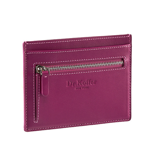 Кошелек Dr.Koffer из натуральной кожи фиолетовый