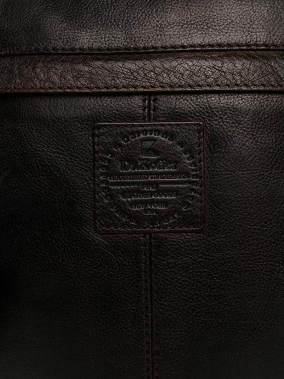 Сумка через плечо Dr.Koffer из натуральной кожи коричневая