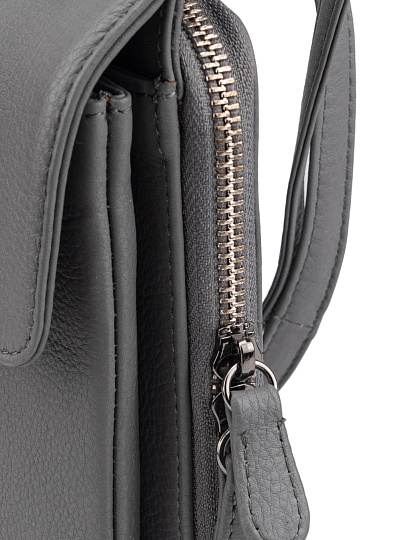 Сумка через плечо Dr.Koffer из натуральной кожи серая