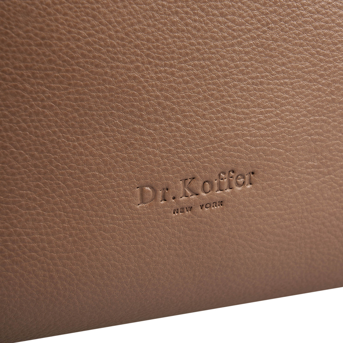 Женская сумка Dr.Koffer из натуральной кожи бежевая