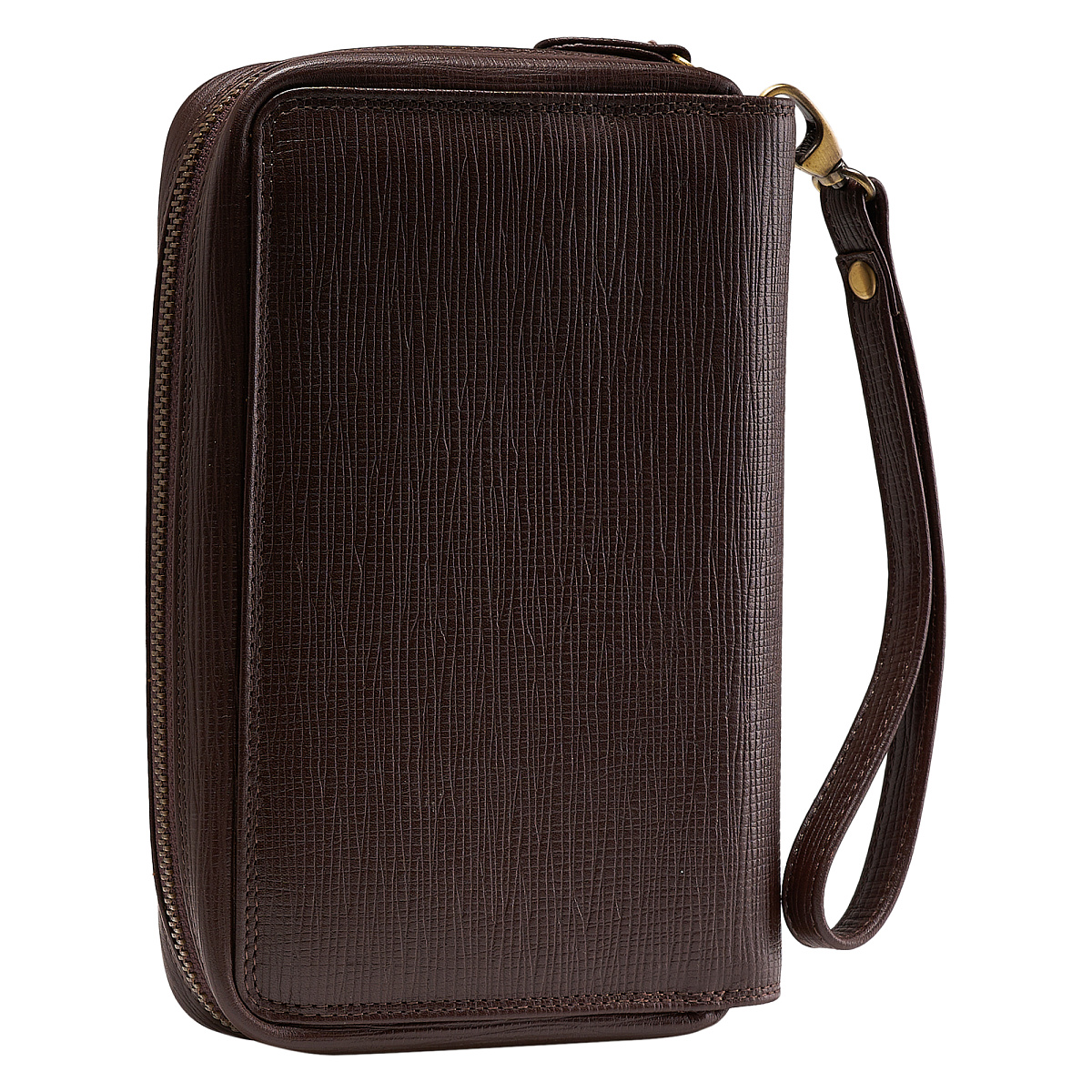 Сумка барсетка из натуральной кожи Dr. Koffer коричневая