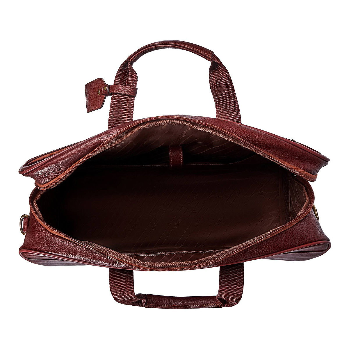 Сумка дорожная Dr.Koffer из натуральной кожи коричневая