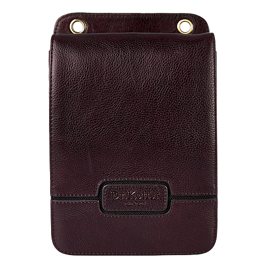 Сумка через плечо Dr.Koffer из натуральной кожи коричневая