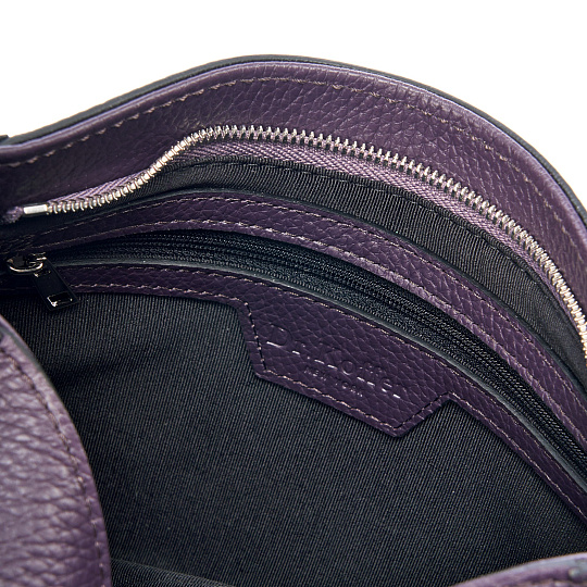 Женская сумка Dr. Koffer из натуральной кожи фиолетовая