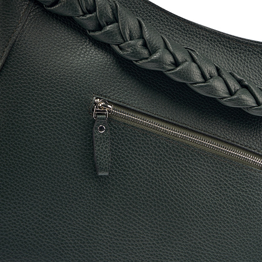 Женская сумка Dr. Koffer из натуральной кожи зеленая