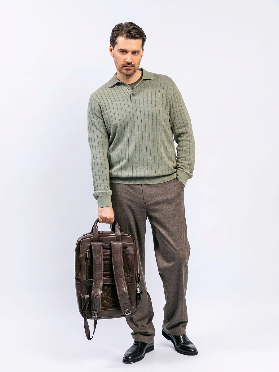 Рюкзак Dr. Koffer из натуральной кожи коричневый