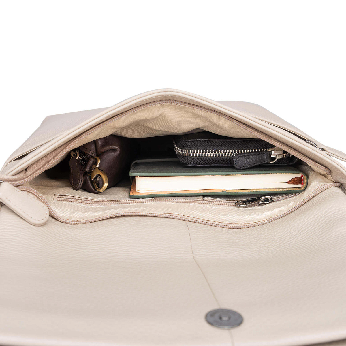 Рюкзак Dr.Koffer из натуральной кожи белый