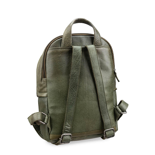 Рюкзак Dr.Koffer из натуральной кожи зеленый