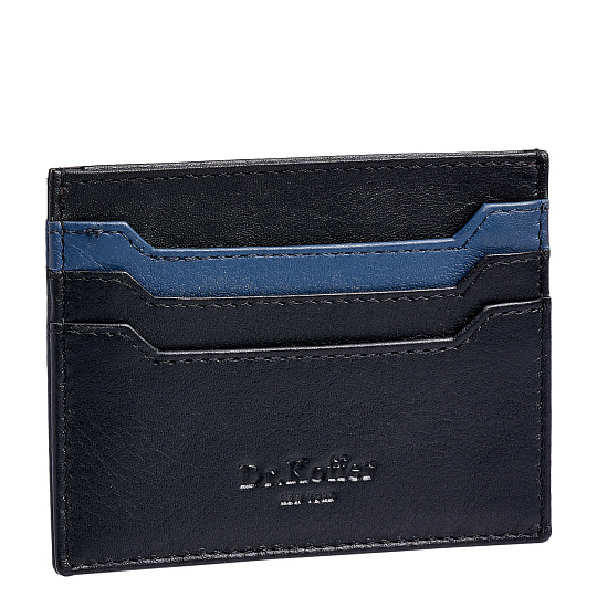 Кредитница Dr.Koffer из натуральной кожи черная