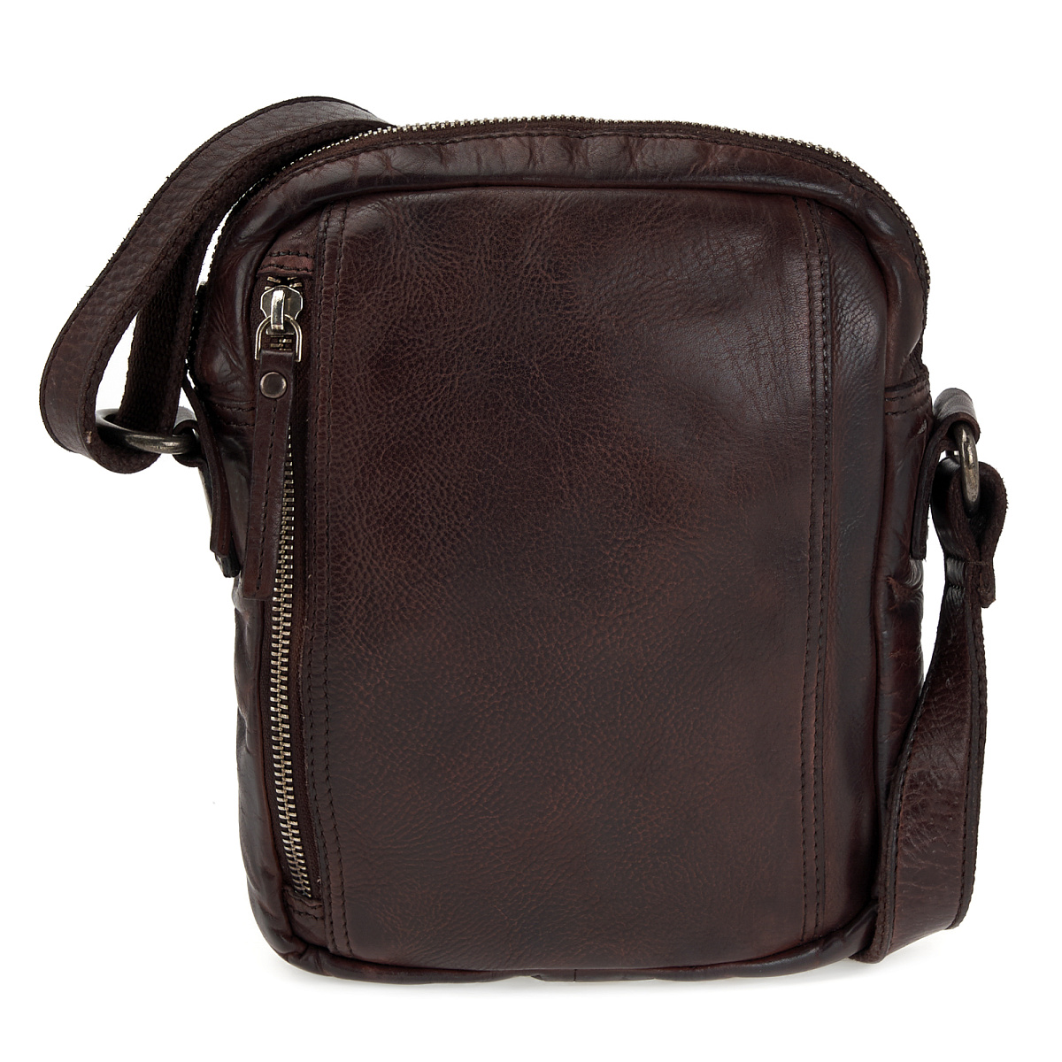 Сумка через плечо Dr.Koffer из натуральной кожи коричневая