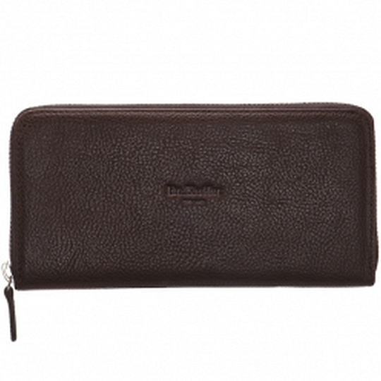 Портмоне Dr.Koffer из натуральной кожи коричневое