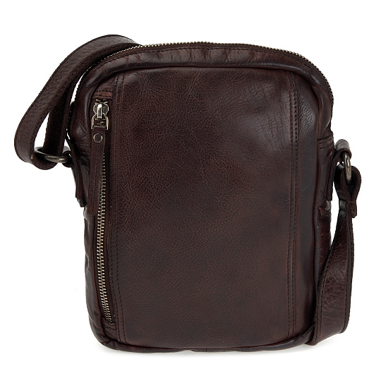 Сумка через плечо Dr.Koffer из натуральной кожи коричневая