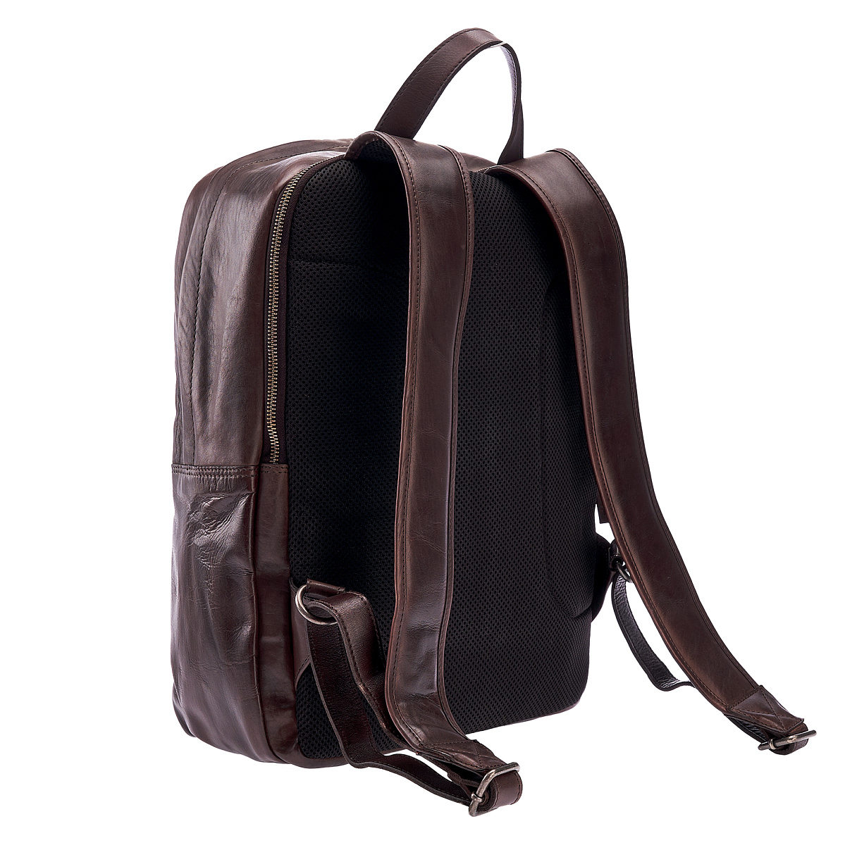 Рюкзак Dr.Koffer из натуральной кожи темно-коричневый
