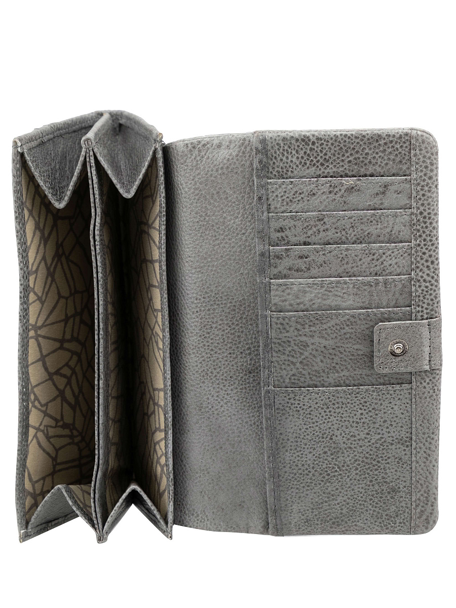 Кошелек Dr.Koffer из натуральной кожи серый