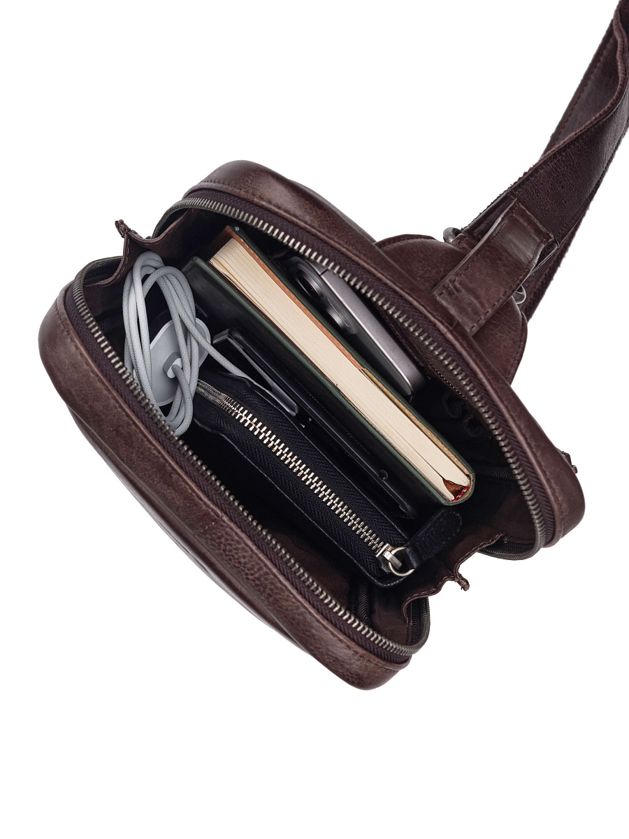 Рюкзак Dr. Koffer из натуральной кожи коричневый