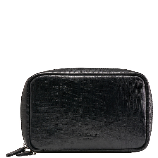 Несессер Dr. Koffer из натуральной кожи черный