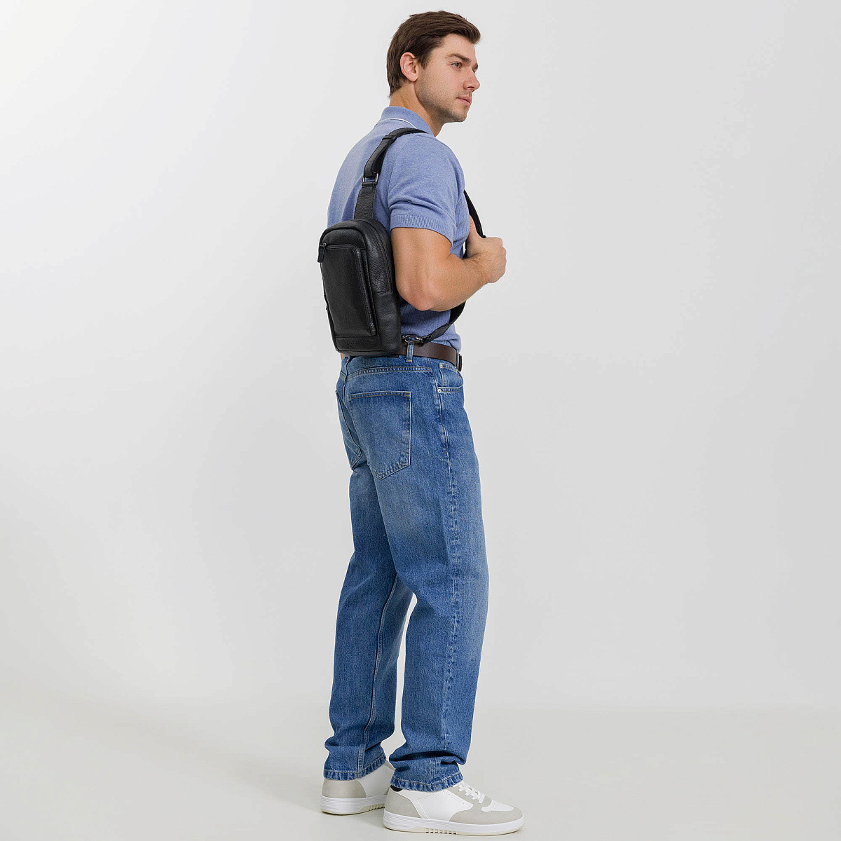 Рюкзак Dr. Koffer из натуральной кожи черный