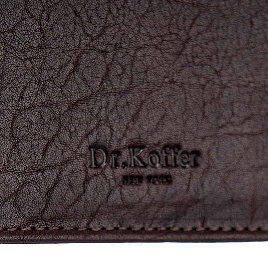 Кредитница Dr.Koffer из натуральной кожи коричневая