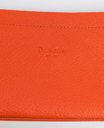 Косметичка Dr.Koffer из натуральной кожи розовая