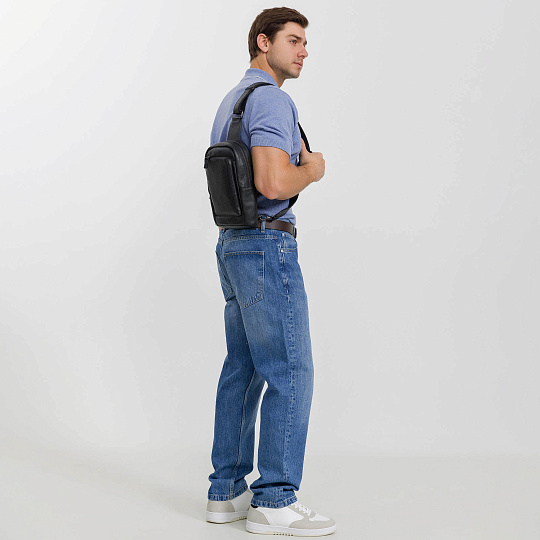 Рюкзак Dr. Koffer из натуральной кожи черный