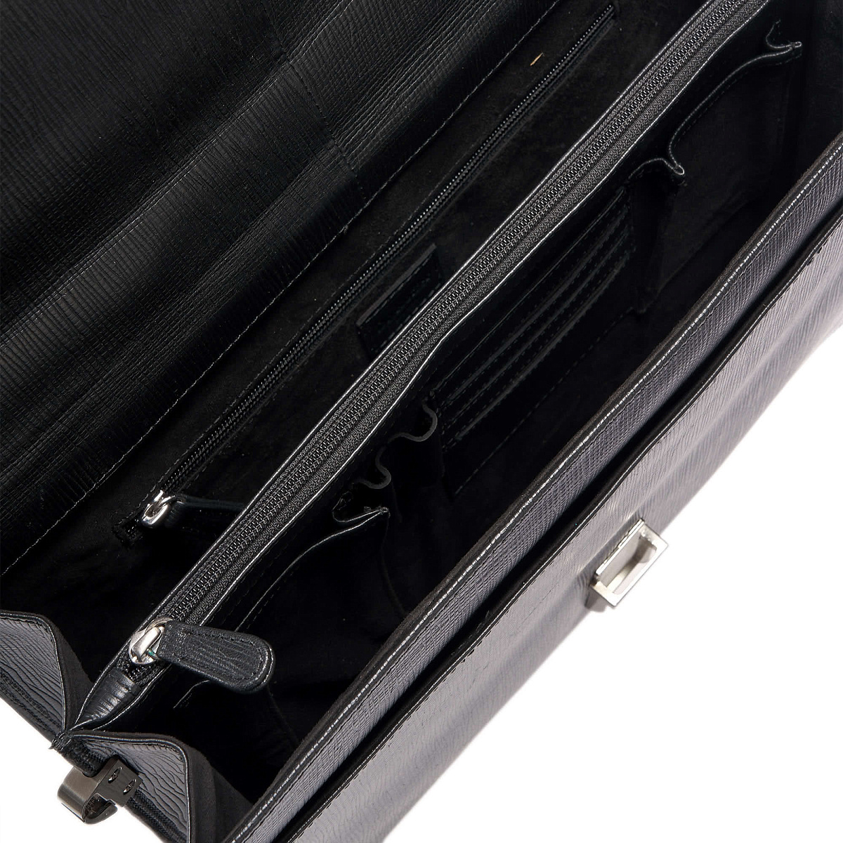 Портфель Dr.Koffer из натуральной кожи черный