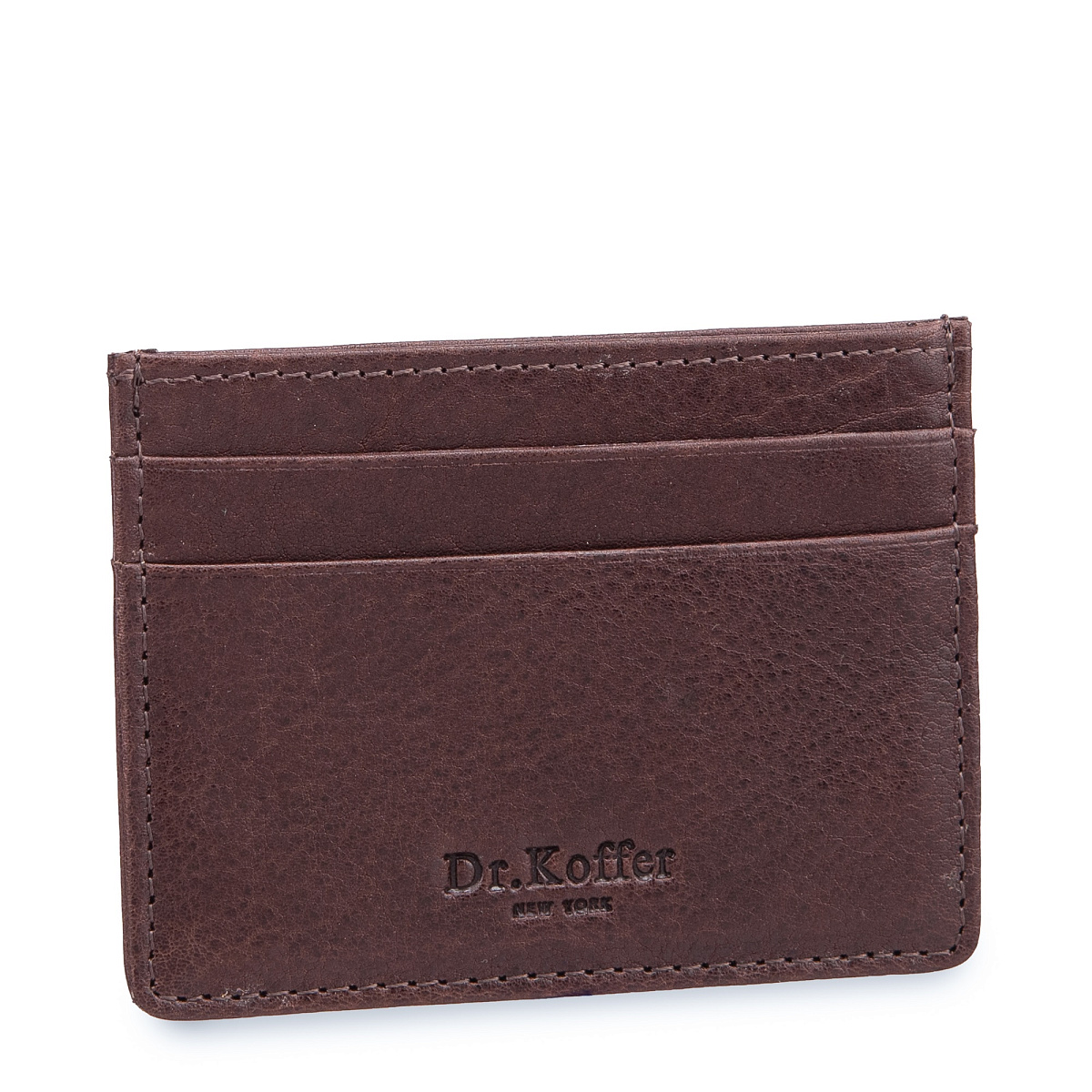 Кредитница Dr.Koffer из натуральной кожи коричневая