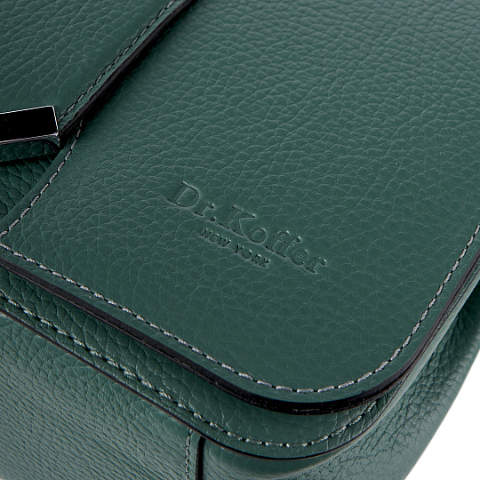 Женская сумка Dr. Koffer из натуральной кожи зеленая