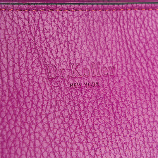 Женская сумка Dr. Koffer из натуральной кожи розовая