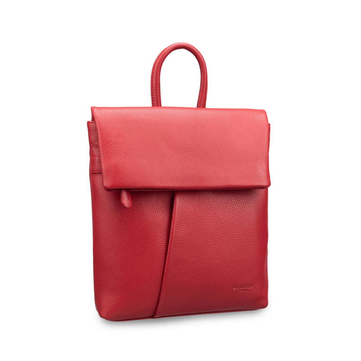 Рюкзак Dr.Koffer из натуральной кожи красный