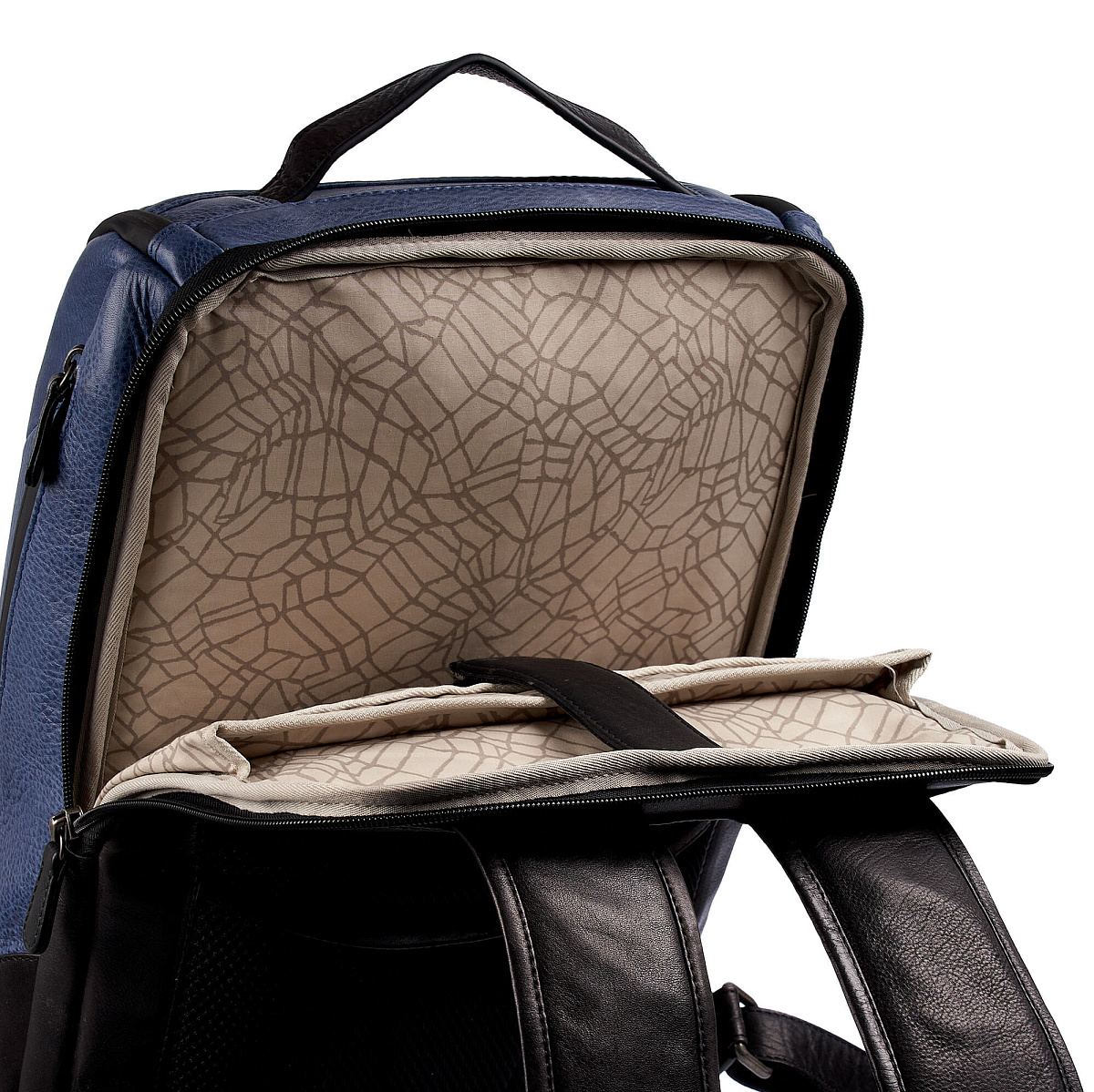 Рюкзак Dr.Koffer из натуральной кожи синий