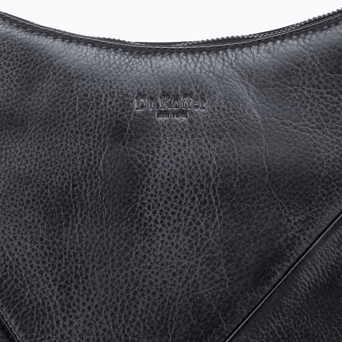 Женская сумка Dr.Koffer из натуральной кожи чёрная