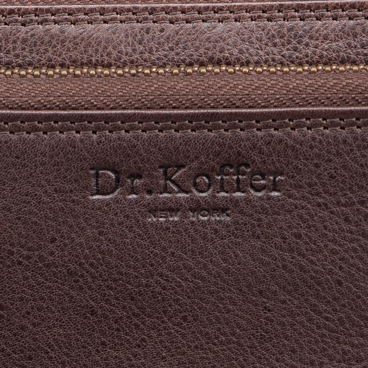 Портмоне Dr.Koffer из натуральной кожи коричневое