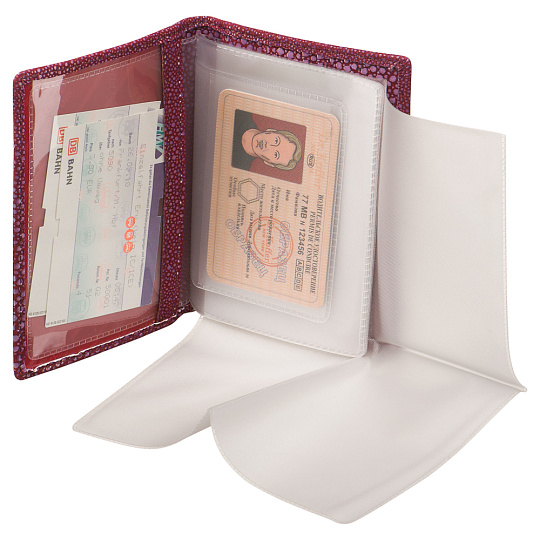 Обложка для паспорта/автодок из натуральной кожи Dr. Koffer