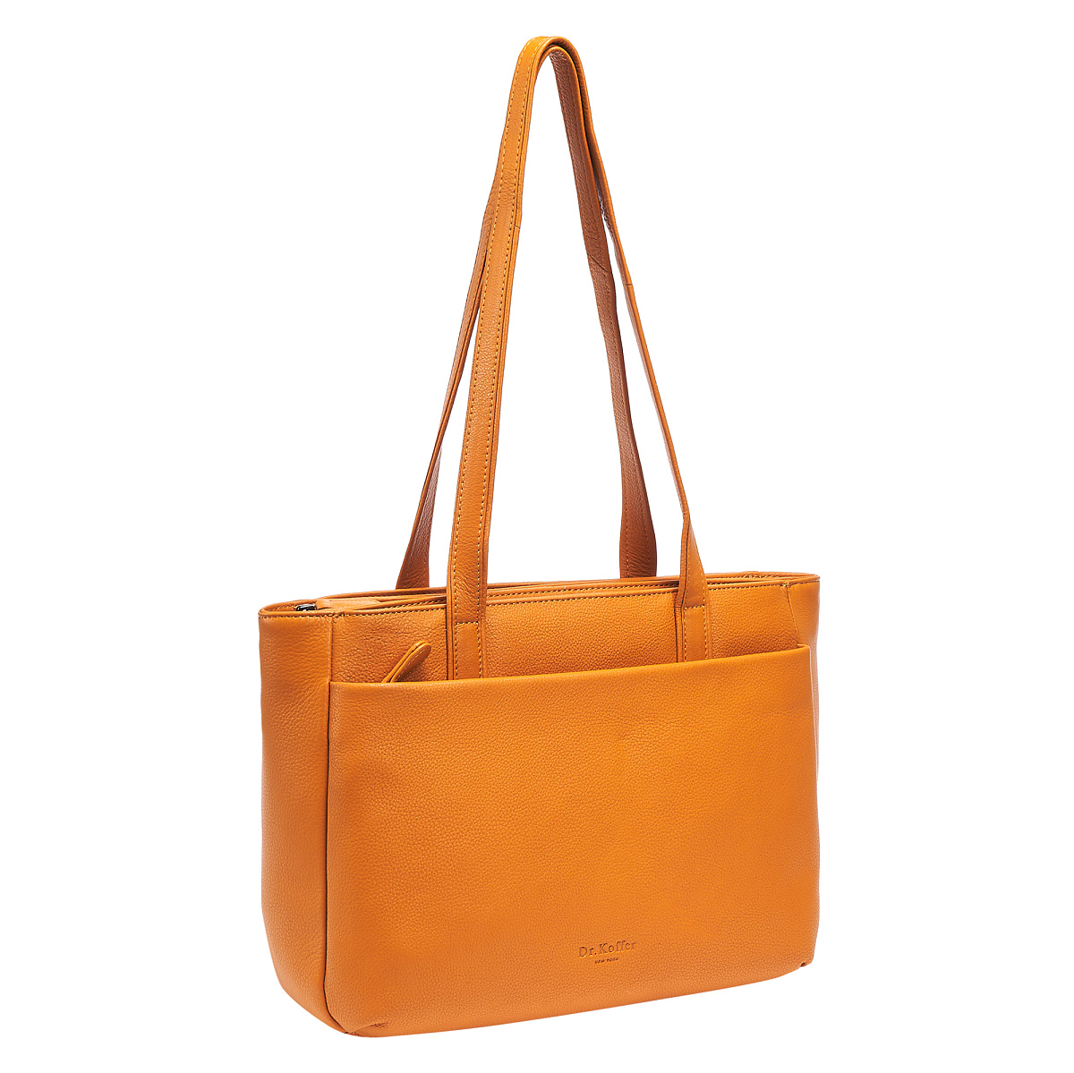 Женская сумка Dr.Koffer из натуральной кожи желтая