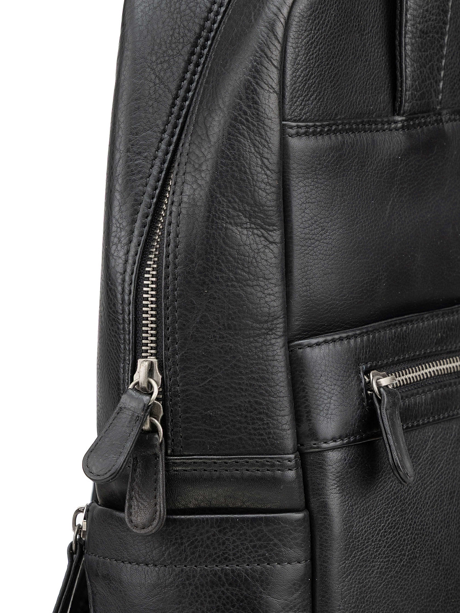 Рюкзак Dr. Koffer из натуральной кожи черный