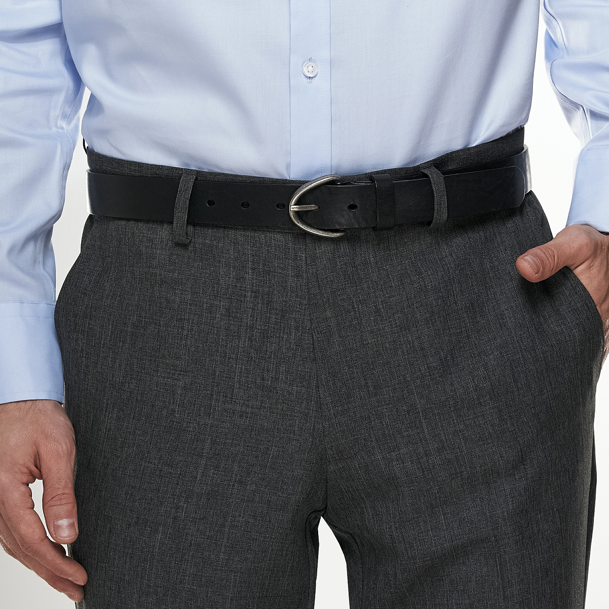 Ремень Dr. Koffer из натуральной кожи коричневый