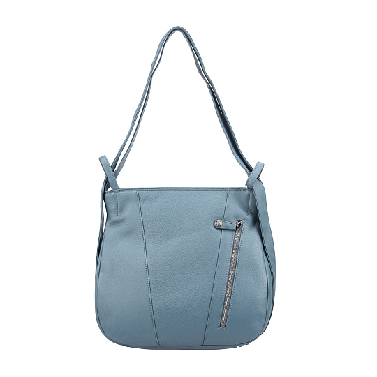 Женская сумка Dr.Koffer из натуральной кожи голубая