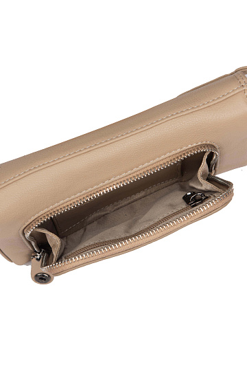 Сумка через плечо Dr.Koffer из натуральной кожи бежевая