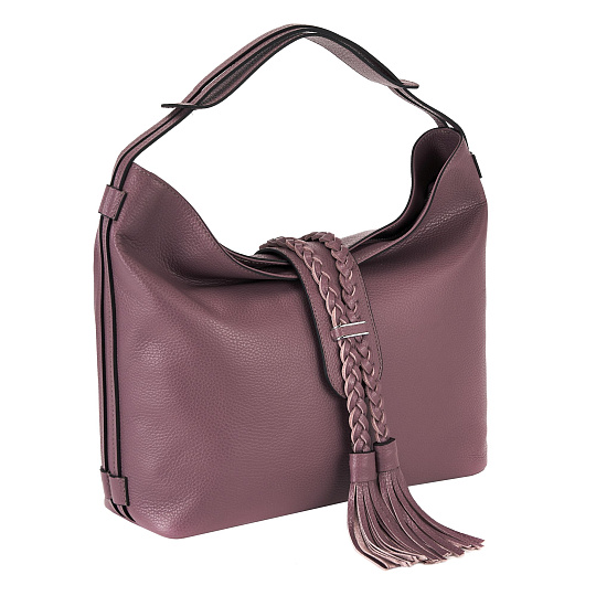 Женская сумка Dr. Koffer из натуральной кожи фиолетового цвета 