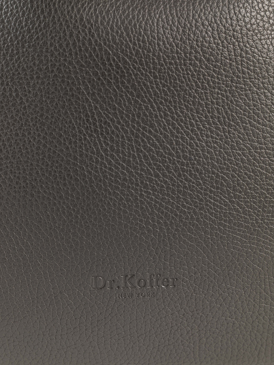 Женская сумка Dr. Koffer из натуральной кожи серая