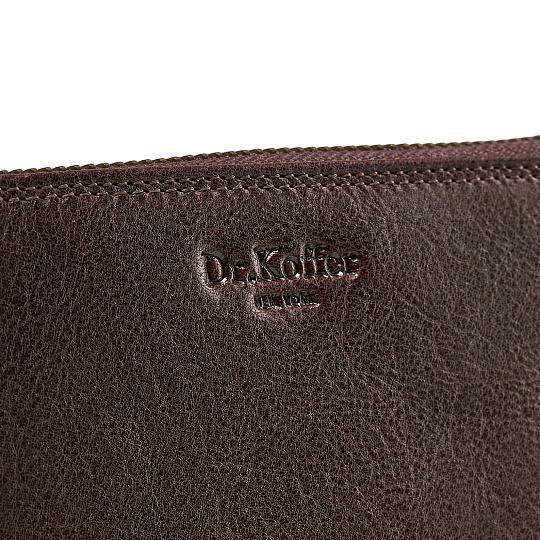 Портмоне Dr.Koffer из натуральной кожи коричневое