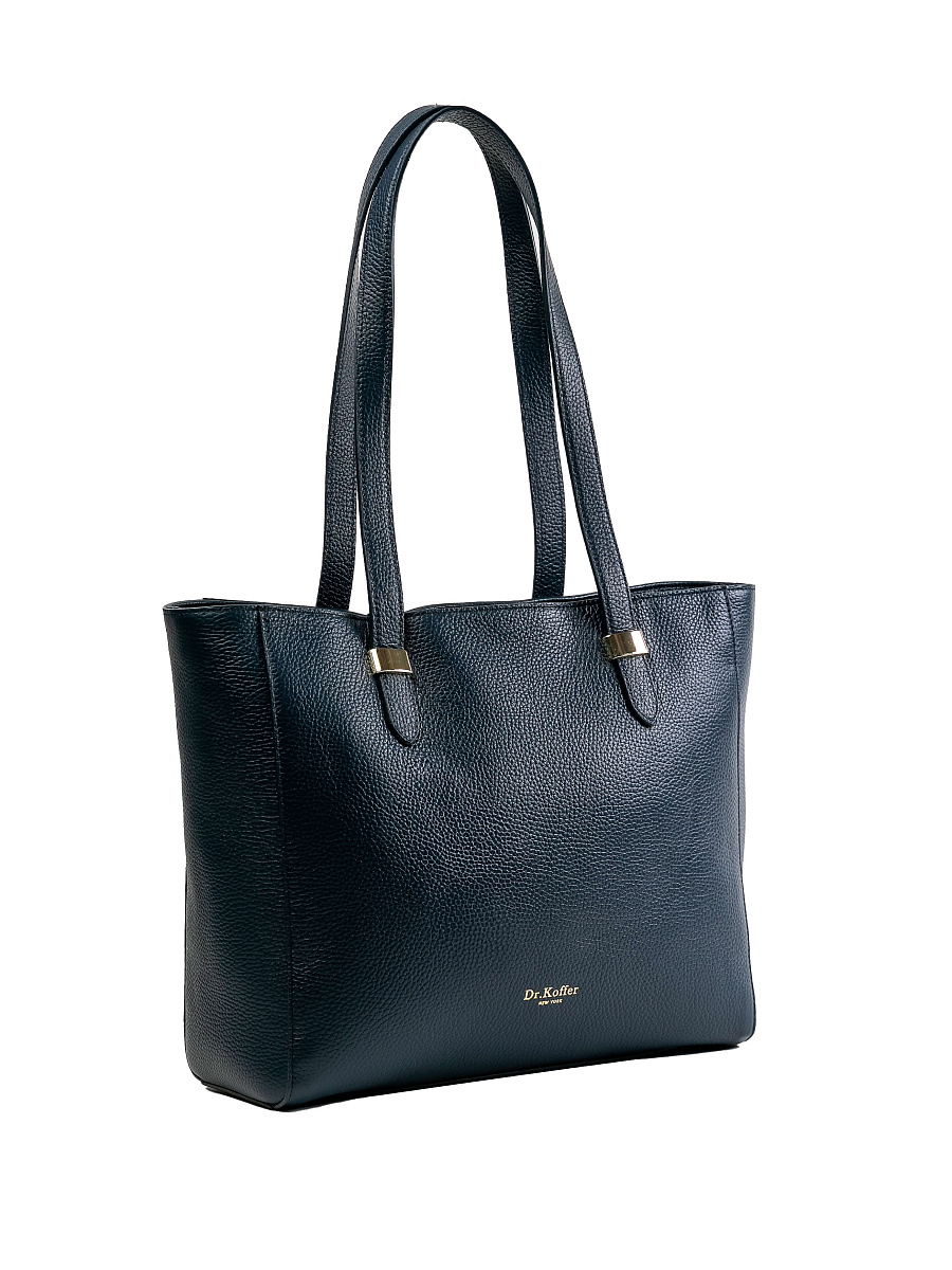 Женская сумка Dr.Koffer из натуральной кожи синяя